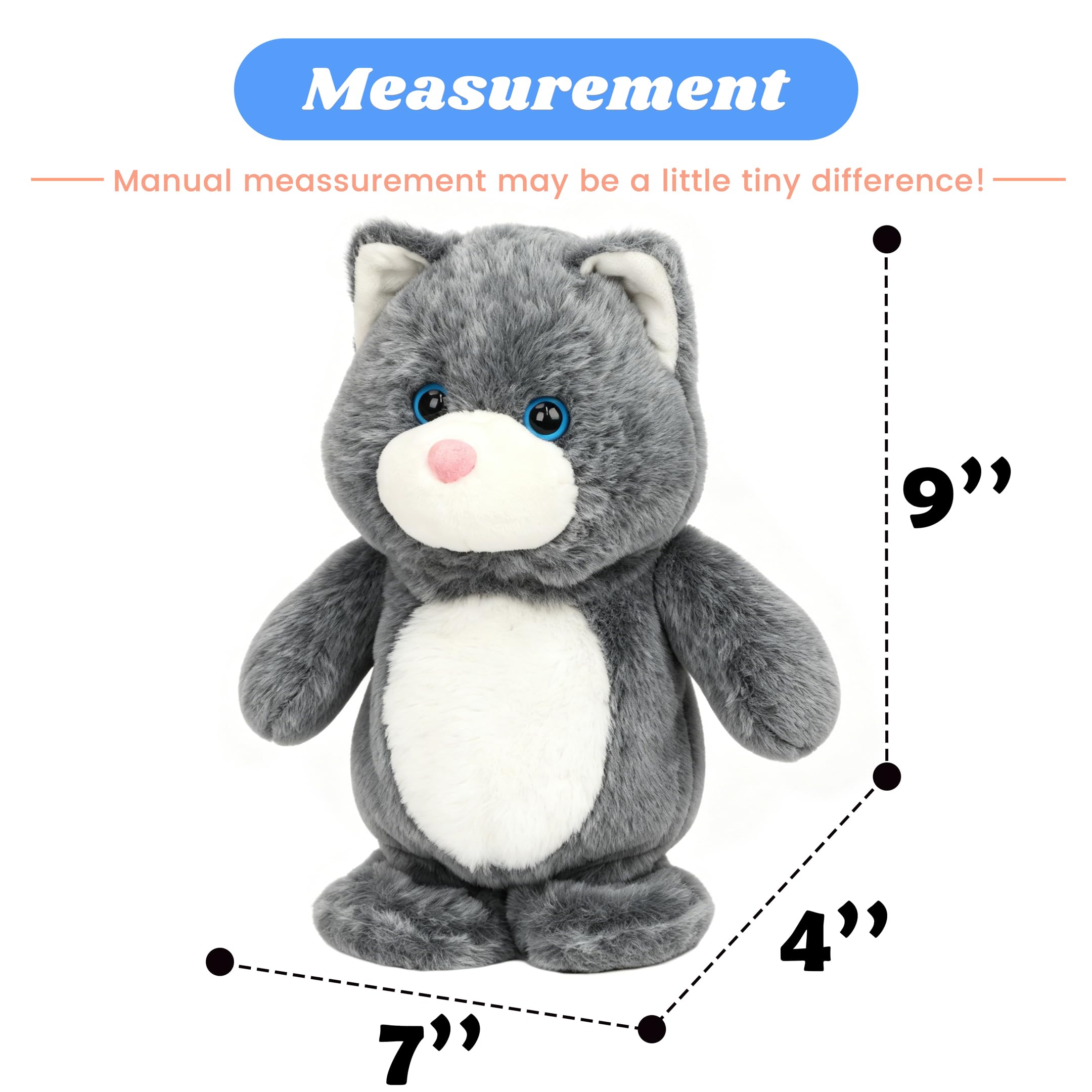 Amazon.com: Hopearl Talking Singing Cat Repeats What You Say Kitty